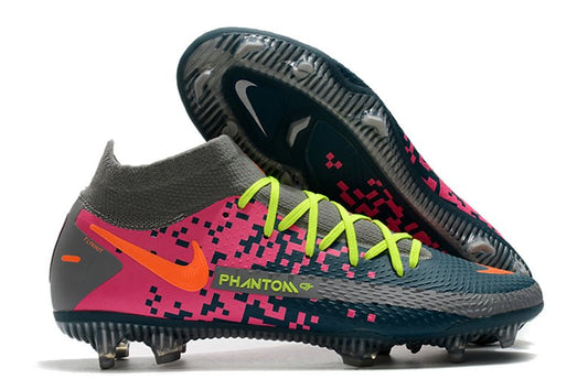 Nike Phantom GT Elite DF FG – Gris Bleu Rose Orange - FootXPert