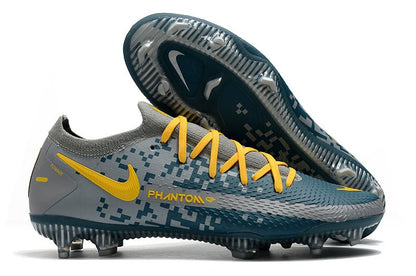 Nike Phantom GT Elite FG – Gris Bleu Jaune - FootXPert