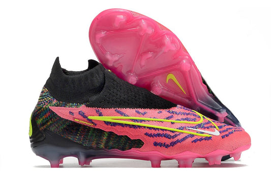 Nike Phantom GX Elite DF FG – Rose Noir Jaune - FootXPert