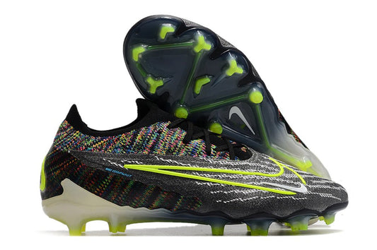 Nike Phantom GX Elite FG – Noir Volt Blanc Bleu Lumière - FootXPert