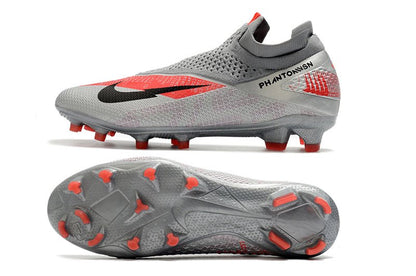 Nike Phantom Vision 2 Elite FG – Gris Noir Rouge - FootXPert