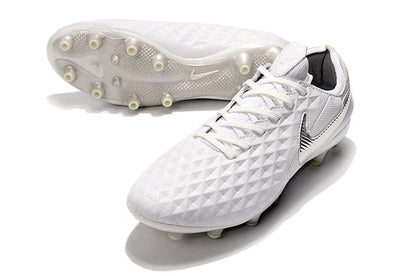 Nike Tiempo Legend 8 Elite FG – Blanc Chrome Platine - FootXPert