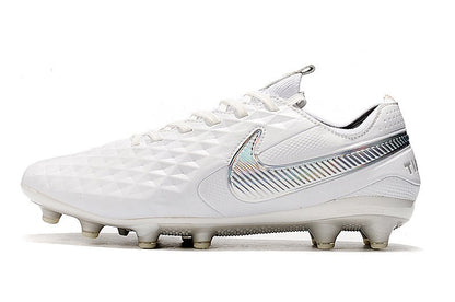 Nike Tiempo Legend 8 Elite FG – Blanc Chrome Platine - FootXPert