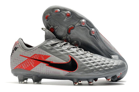 Nike Tiempo Legend 8 Elite FG – Gris Noir Rouge - FootXPert