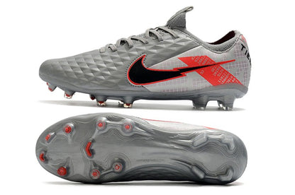 Nike Tiempo Legend 8 Elite FG – Gris Noir Rouge - FootXPert