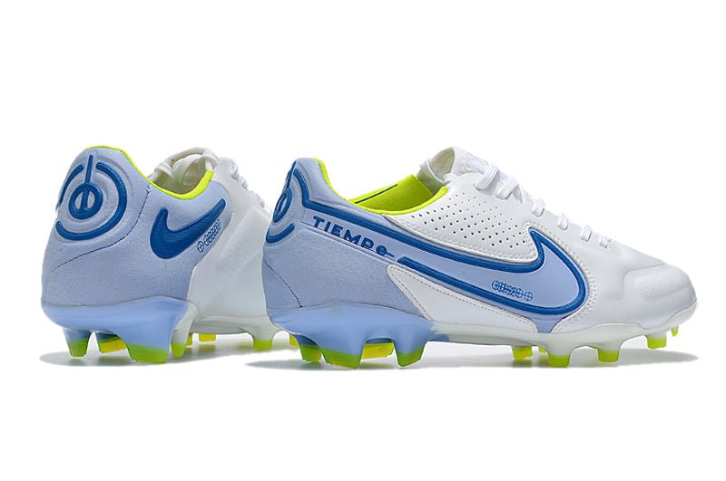 Nike Tiempo Legend 9 Elite FG – Blanc Bleu - FootXPert