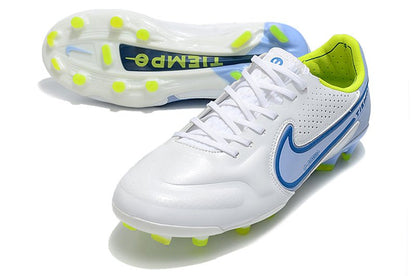 Nike Tiempo Legend 9 Elite FG – Blanc Bleu - FootXPert
