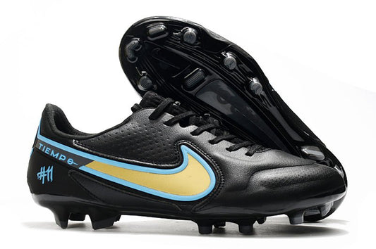Nike Tiempo Legend 9 Elite FG – Bleu Noir Jaune - FootXPert
