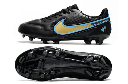 Nike Tiempo Legend 9 Elite FG – Bleu Noir Jaune - FootXPert