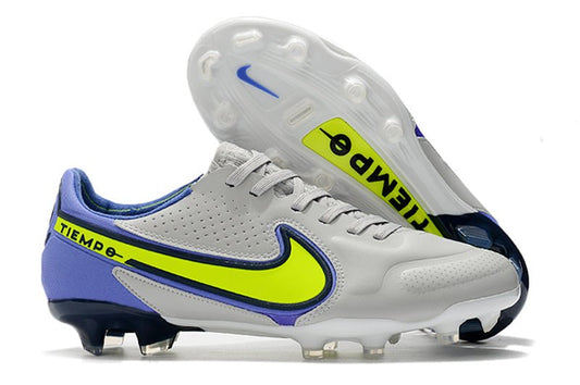 Nike Tiempo Legend 9 Elite FG – Gris Brouillard Volt Sapphire - FootXPert