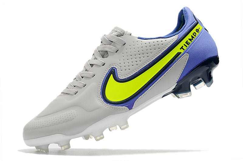 Nike Tiempo Legend 9 Elite FG – Gris Brouillard Volt Sapphire - FootXPert