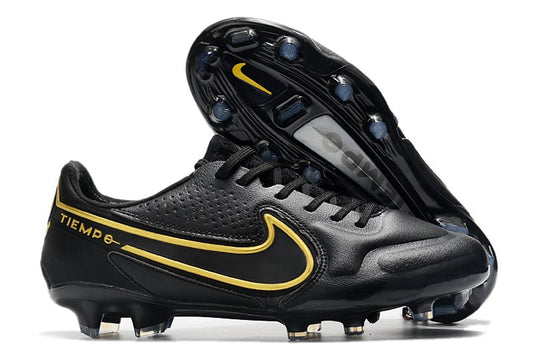 Nike Tiempo Legend 9 Elite FG – Noir Gris Foncé Métallique Anthracite - FootXPert