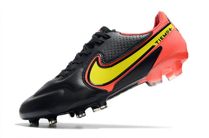 Nike Tiempo Legend 9 Elite FG – Noir Rouge Jaune - FootXPert