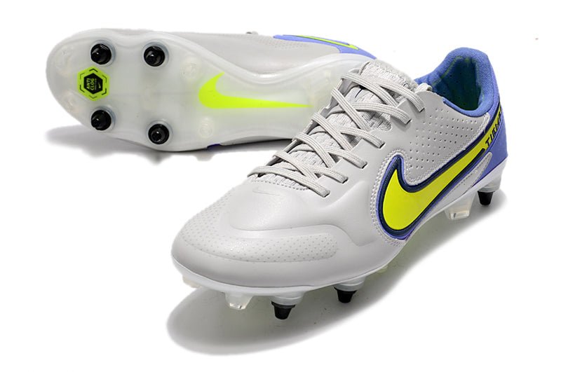 Nike Tiempo Legend 9 Elite SG - Pro – Gris Brouillard Volt Sapphire - FootXPert
